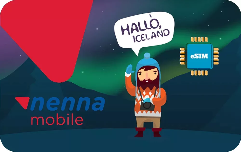 Iceland travel eSIM data card