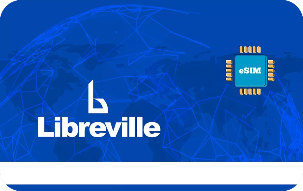 Gabon travel eSIM data card.