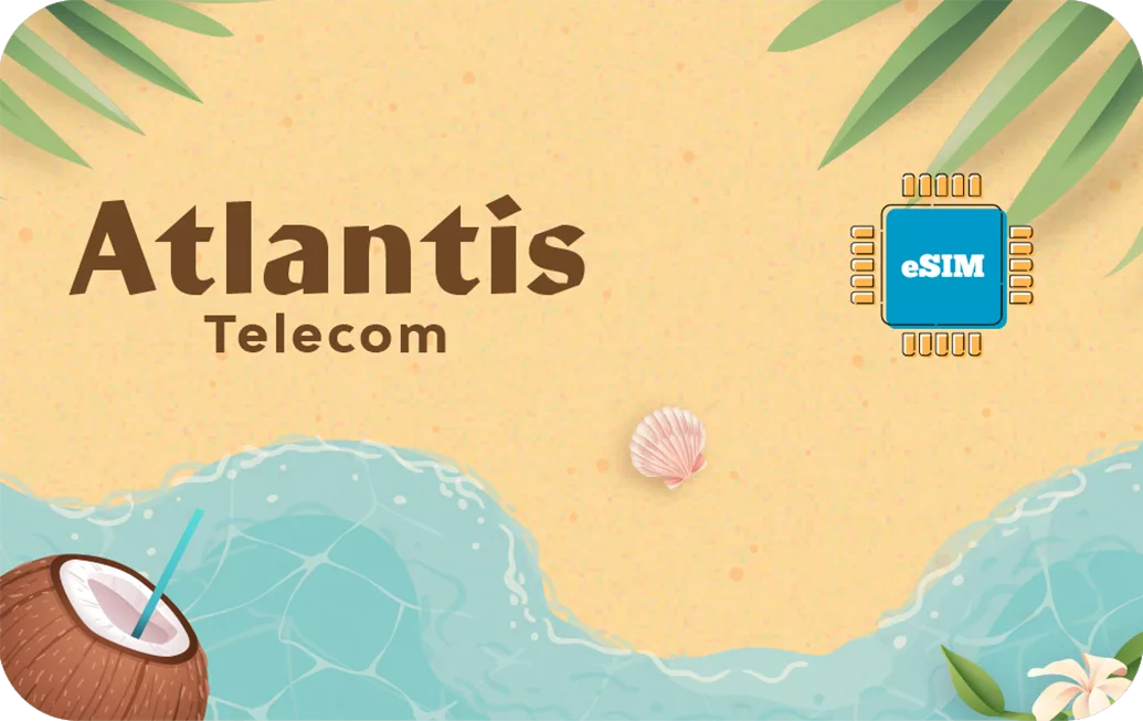 Cayman Islands eSIM travel data card.
