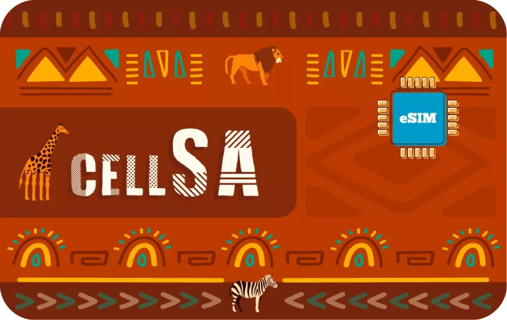South Africa travel eSIM data card