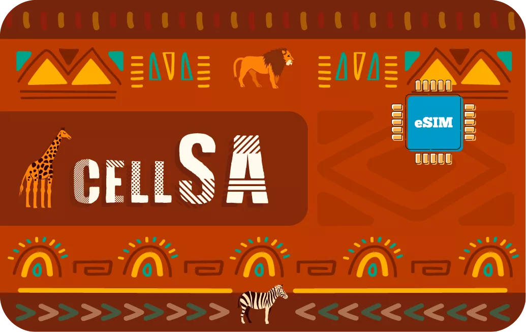 South Africa travel eSIM data card