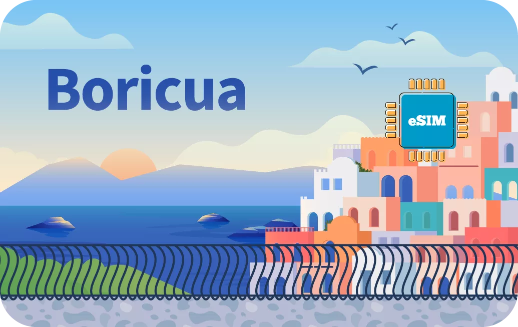 Puerto Rico travel eSIM data card