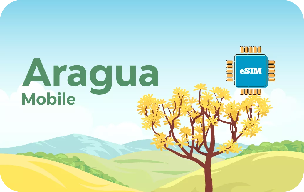 Venezuela travel eSIM data card.