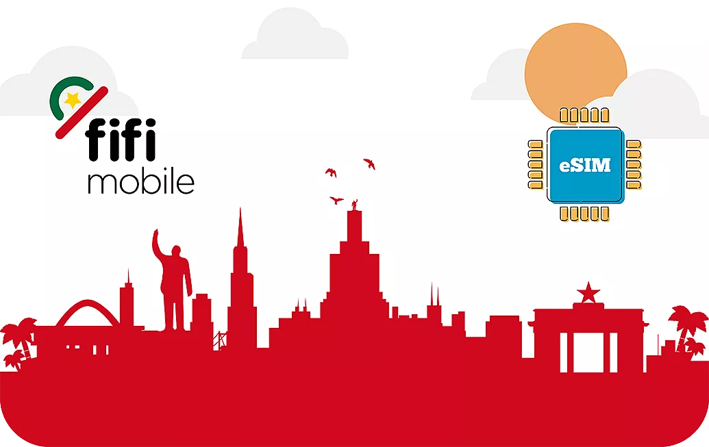Ghana eSIM travel data card.