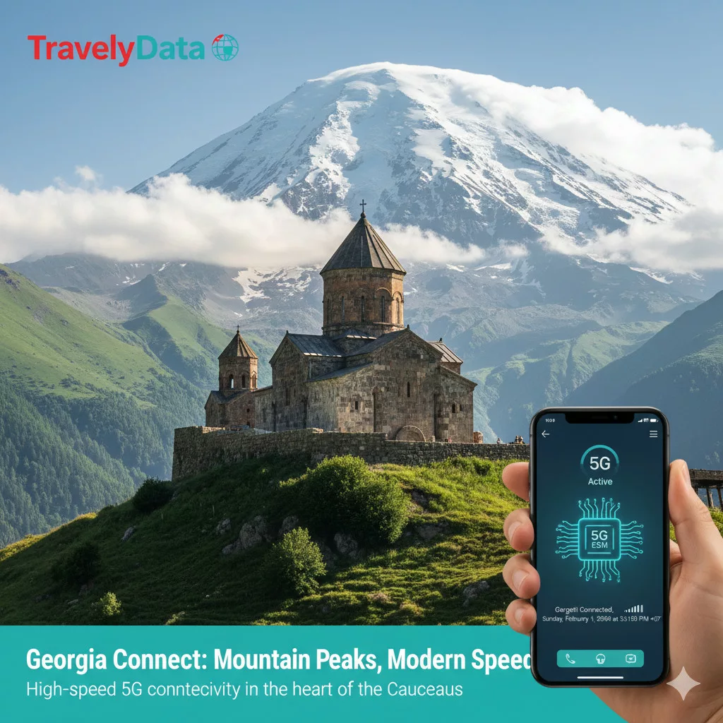 Georgia travel eSIM data card