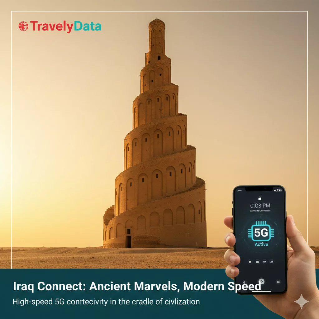 Iraq travel eSIM data card