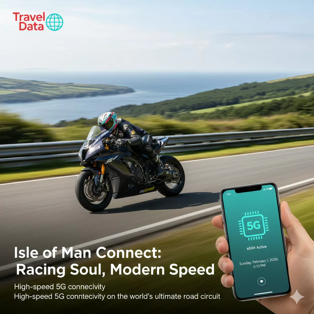 Isle of Man travel eSIM data card