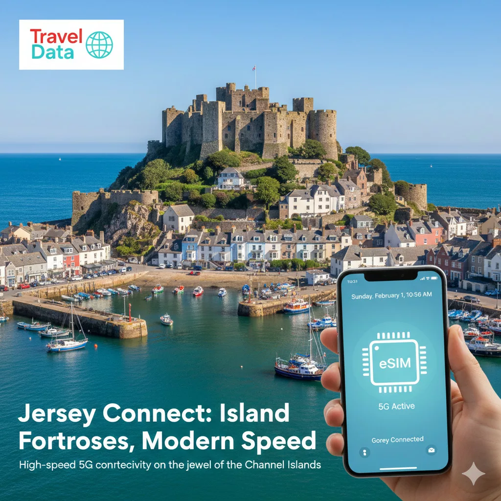 Jersey travel eSIM data card