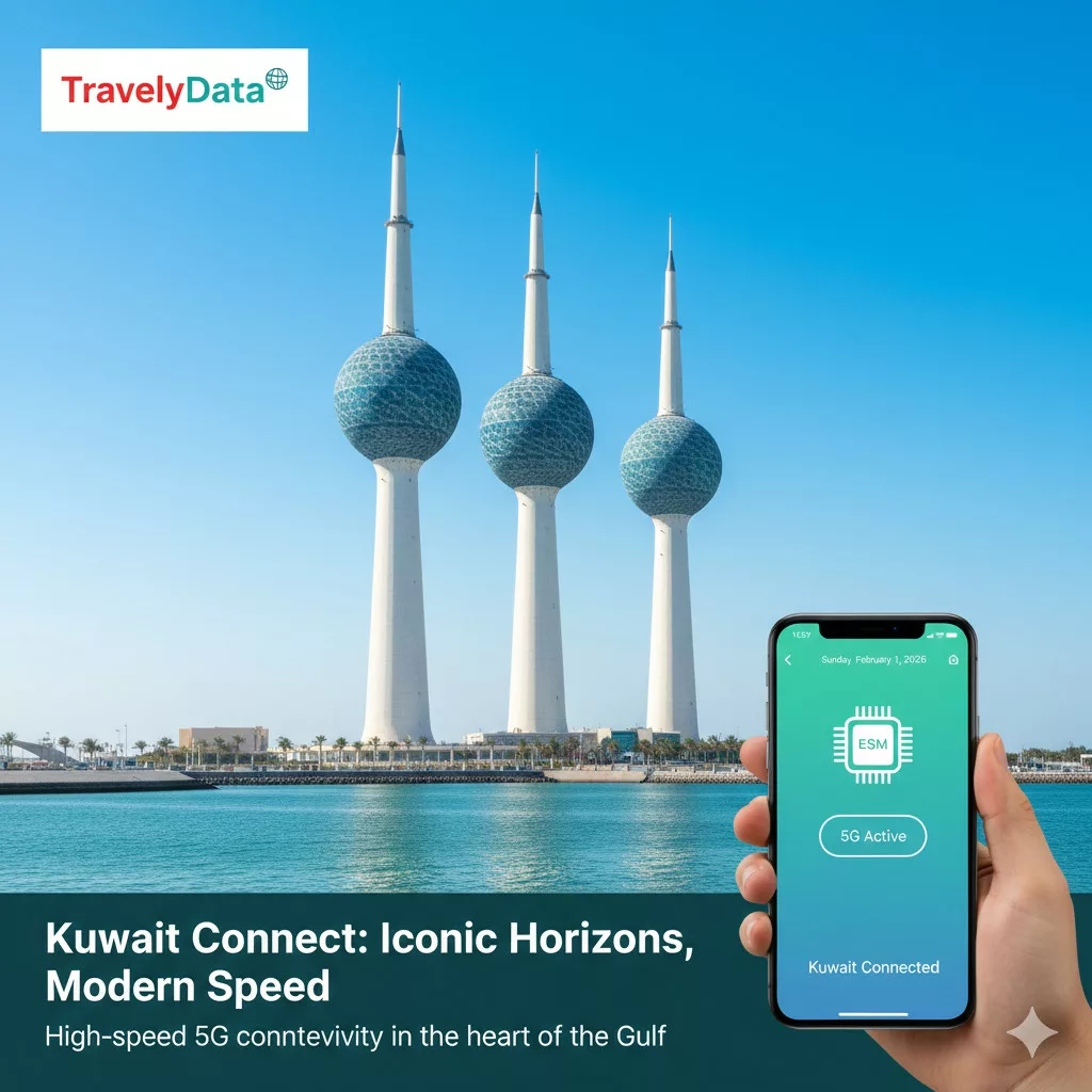 Kuwait eSIM travel data