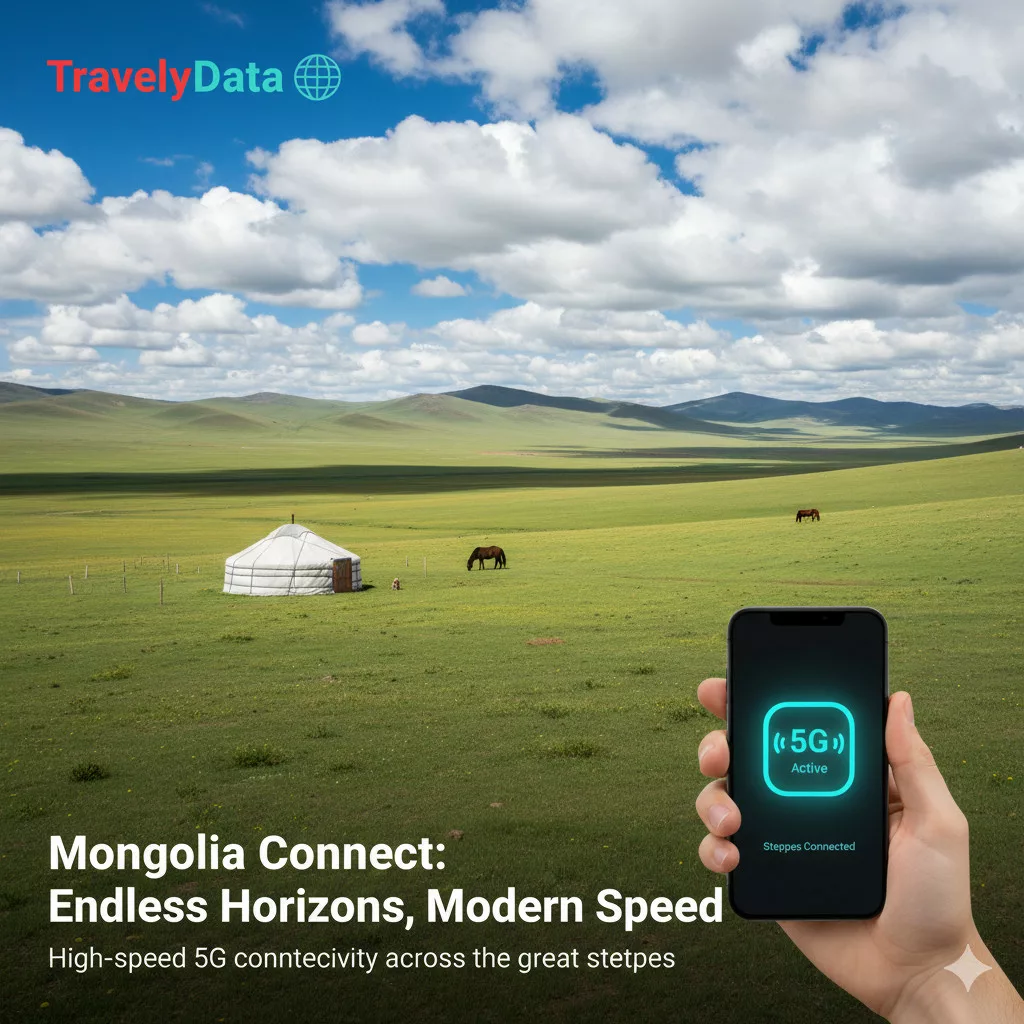Mongolia travel eSIM data card