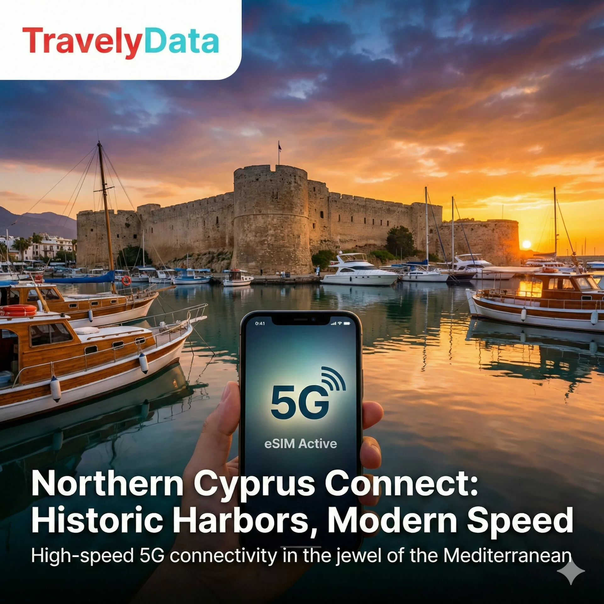 Northern Cyprus travel eSIM data card