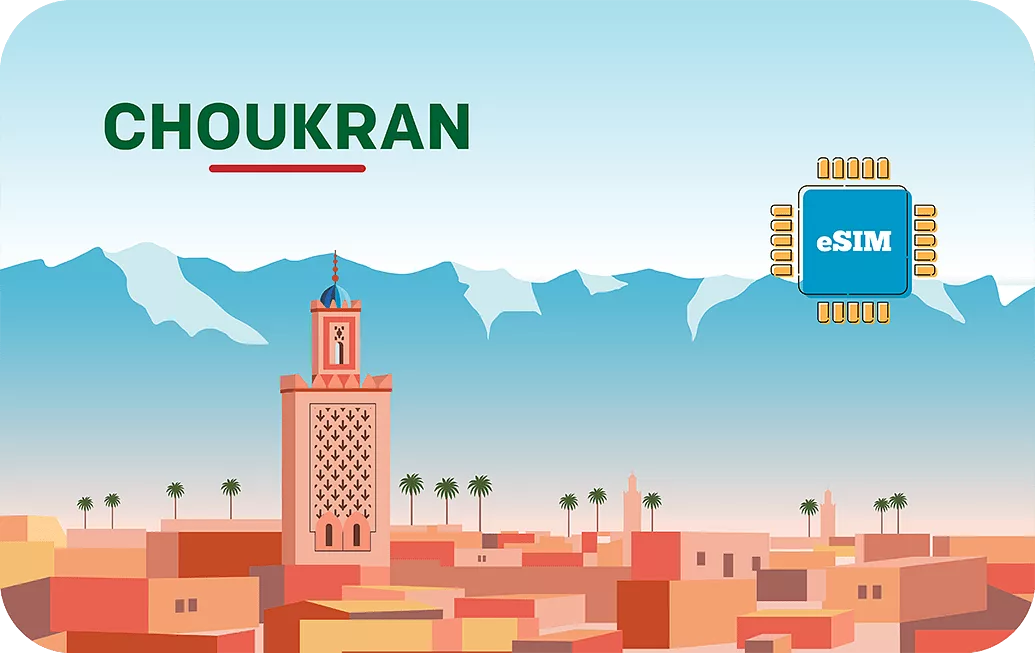 Morocco travel eSIM data card