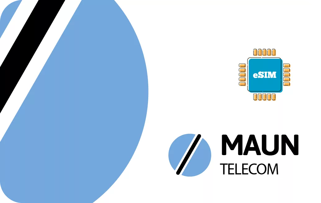 Botswana travel eSIM data card.